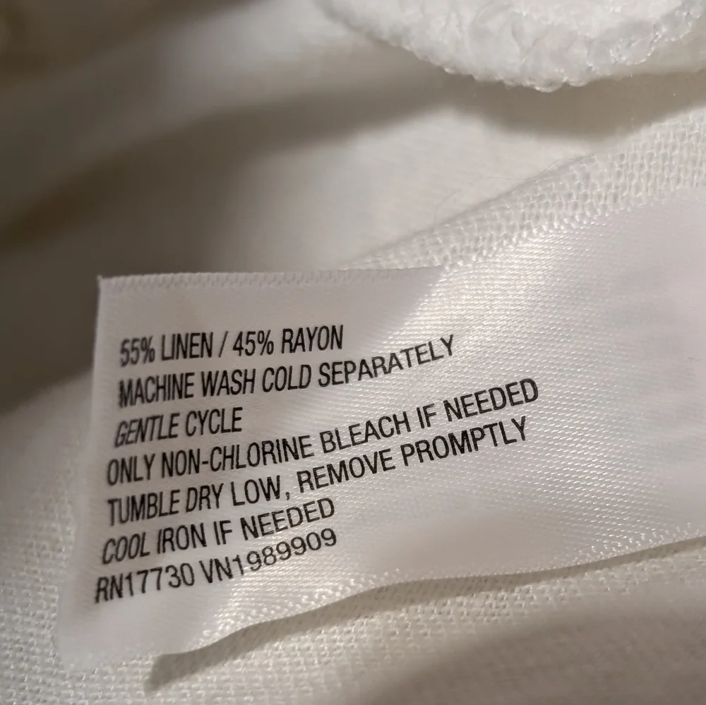 ๐คNWOT Universal Thread White Linen-Blend Button-Front Mini Dress Size Medium ๐ค - Picture 7 of 8